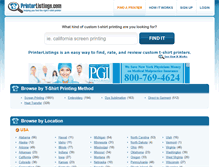 Tablet Screenshot of printerlistings.com